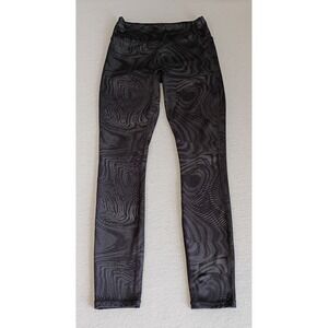 Fabletics Motion365+ Women's Black Print Ankle Activewear Pants Pull On Sz XS?